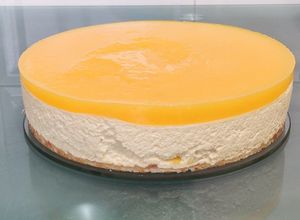 Foto principal de Tarta mousse de mango sin horno