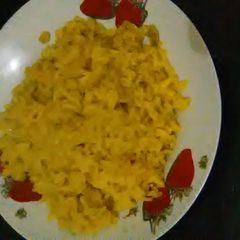 A picture of Turmeric rice.
