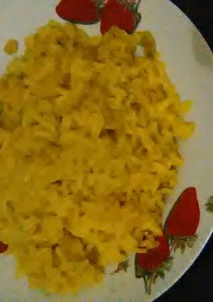 A picture of Turmeric rice.