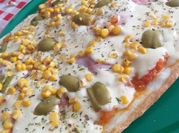 Una foto de masa para pizza fácil