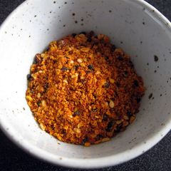 A picture of Shichimi (Chilli Spice Mix).