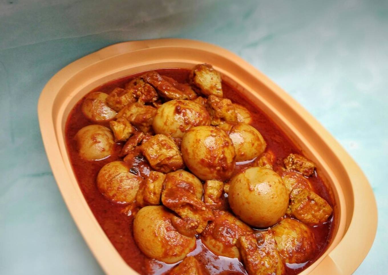 Krengsengan Telur & Tahu