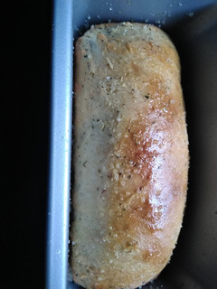 A picture of Italian herb bread.