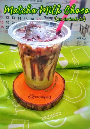Foto resep Matcha milk choco (starbucks kw)
