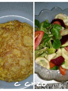 Una foto de Tortilla de pavo y avena