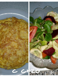 Una foto de Tortilla de pavo y avena
