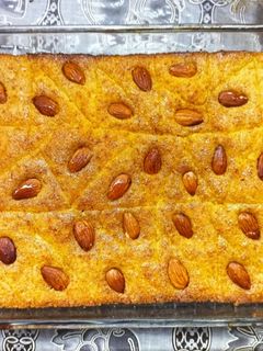 صورة لوصفة بسبوسة بالزبادي والزبدة البلدي