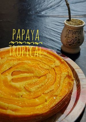 Una foto de Tarta Tropical de Papaya 🌴