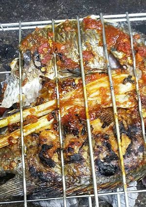 Foto resep Mujaer bakar bumbu pedaaaas