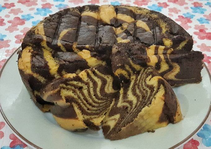 Keto Zebra cake rendah karbo