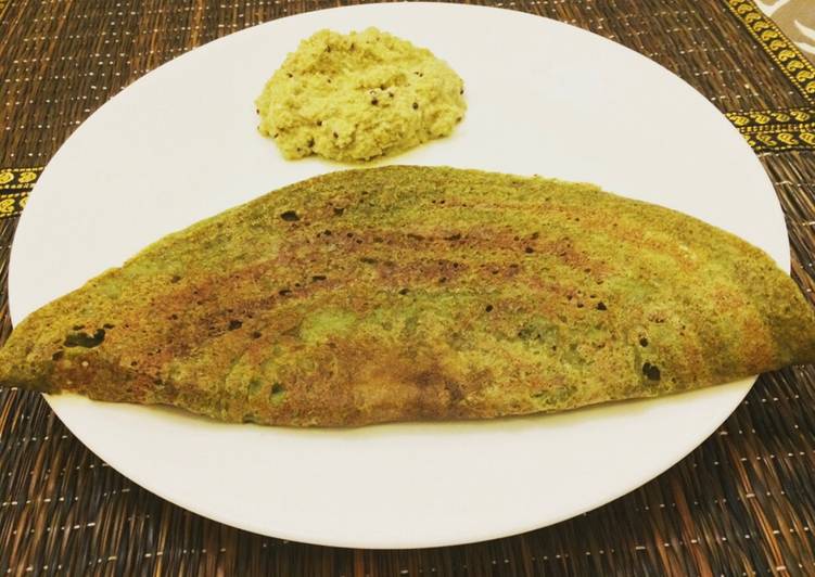 Green moong dal dosa