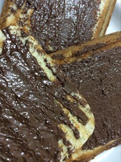 صورة لوصفة التوست بالنوتيلا 🍫🍫