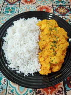 Una foto de Butter chicken al estilo indio