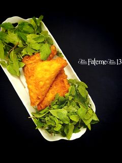 عکسی از دستور سمبوسه و آموزش تصویری پیچیدن آن