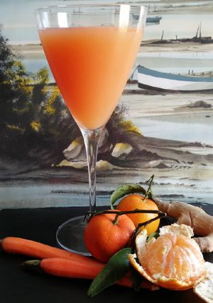 Une photo de Jus clémentine🍊 carotte🥕 gingembre