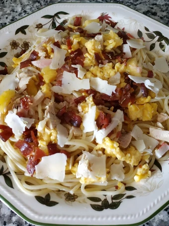 Receta Ensalada de espaguetis  que Muy delicioso