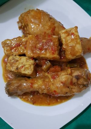 Foto resep Tumis Ayam Tempe