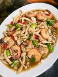 517. Oseng Jamur Udang Pete
