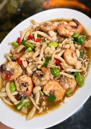 Foto resep 517. Oseng Jamur Udang Pete