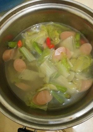 Foto resep Sop Sawi Putih Buncis