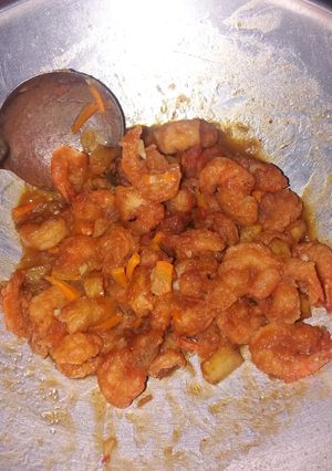 Foto resep Udang pedas manis