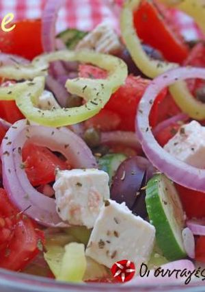A picture of Greek country salad.