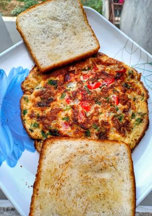 A picture of Masala Omlette.