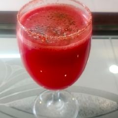 Watermelon mint smoothie A picture of Watermelon mint smoothie.
