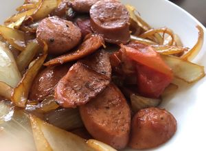 Foto resep Sosis cah bombay dengan saus inggris praktis