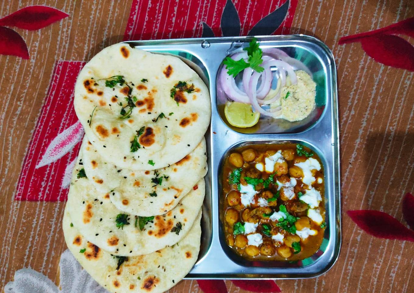 Kulcha Naan with Chole