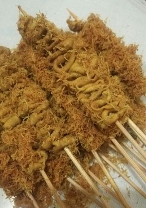 Foto resep Sate usus serundeng