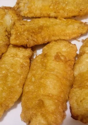 Una foto de Filetes de merluza rebozada