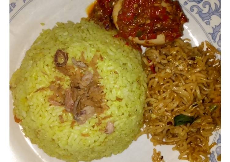 Cara Gampang Menyiapkan Nasi kuning sederhana ala anak kost, Lezat