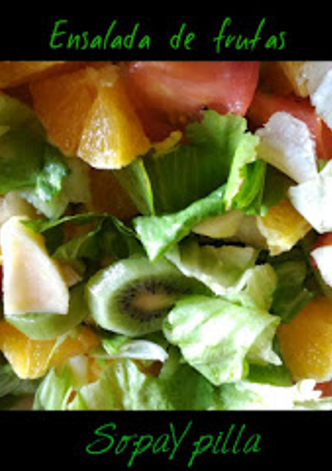 Una foto de Ensalada de frutas