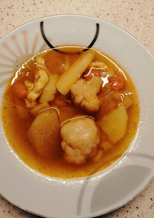 Karfiolleves gluténmentesen recept fotója
