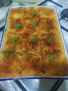 صورة لوصفة كنافة بالقشطة 😋😋