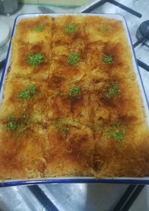 صورة لوصفة كنافة بالقشطة 😋😋