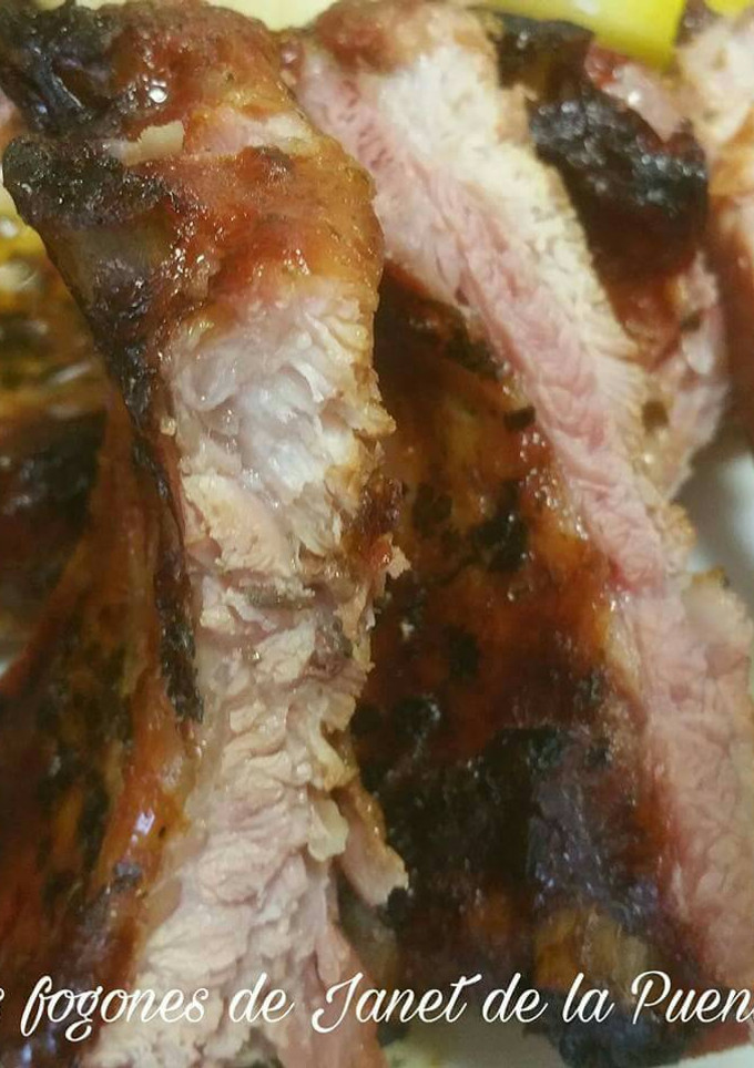 Una foto de Costillas al Chimichurri
