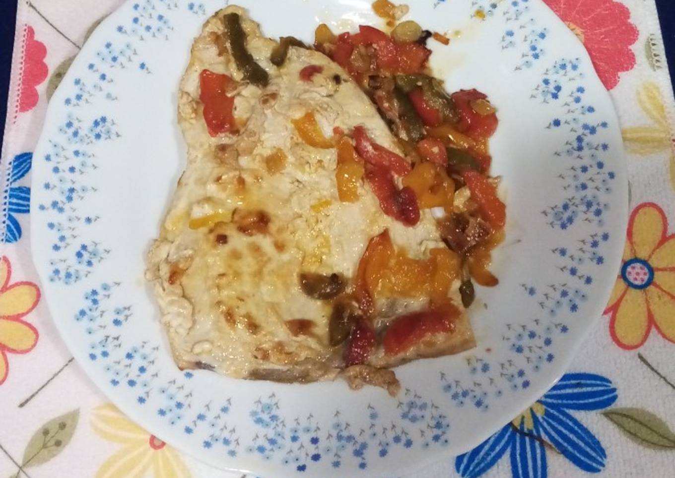 Emperador con verduras