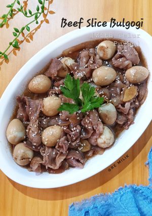 Foto resep 646. Beef Slice Bulgogi with Telur Puyuh