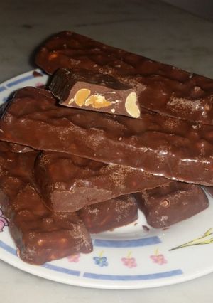 Una foto de Barritas de chocolate con maní