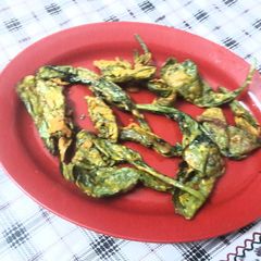 Crispy Spinach leaves A picture of Crispy Spinach leaves.
