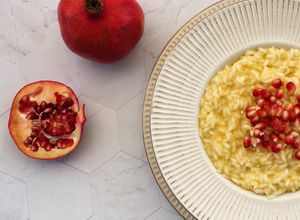 Foto di Risotto melograno e primo sale