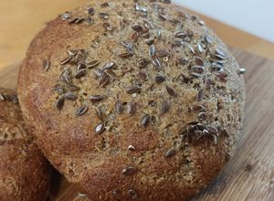 Une photo de 🌿Pain bun aux graines de lin (sans gluten)