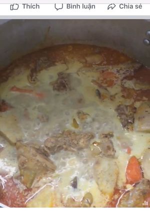 Hình của món Cà ri gà.