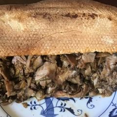 A picture of California Farm Barbecued Lamb Sandwiches.