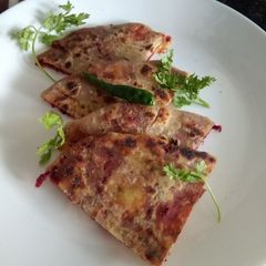 A picture of Beetroot paratha.