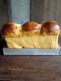 Foto resep Pumpkin Loaf Bread (Roti Tawar Labu Kuning)