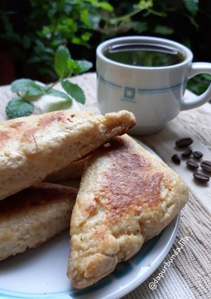 Foto resep Latte Scones (panggang teflon, no mixer)