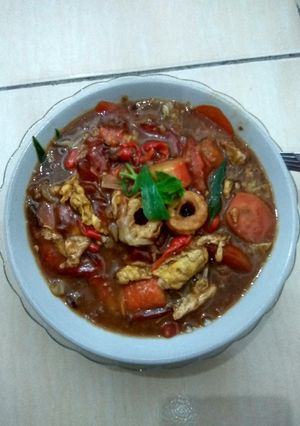Foto resep Seblak seafood super pedes